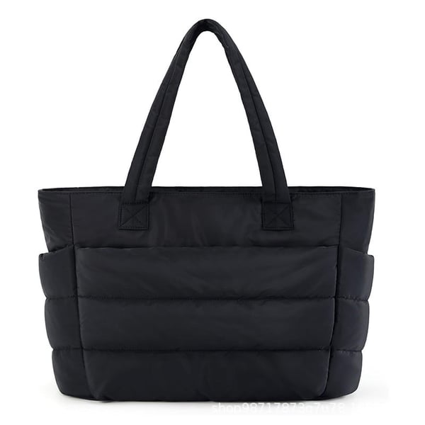 💜Limited Sale 50% OFF 👜Women's Waterproof Bubble Bag 20L Fluffy Tote Bag Quilted Laptop Shoulder Handbag
