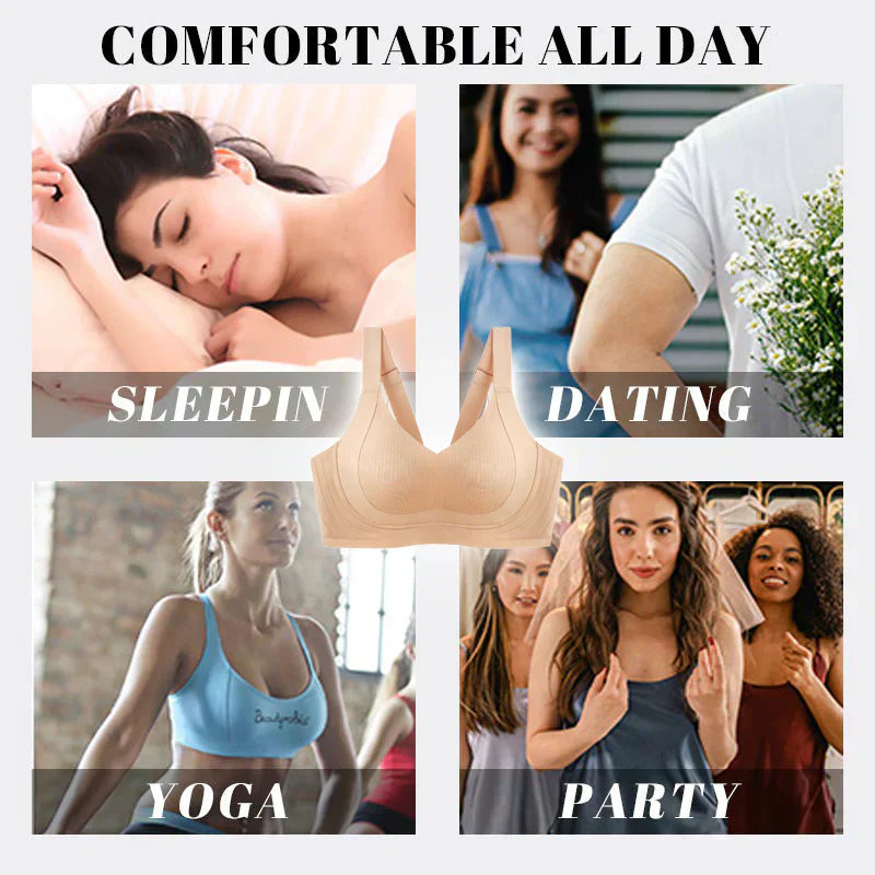 🔥Sale🏆Wire-Free Non-Marking Skin-Friendly Push-Up Bra