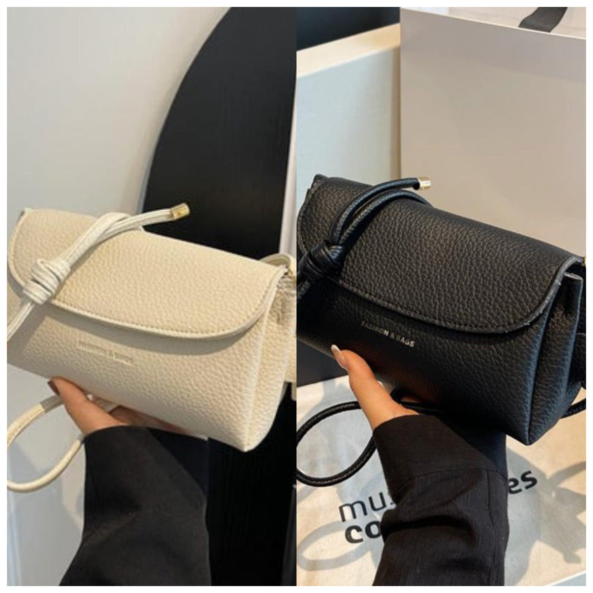 Women's High end Fashion Crossbody Bag with Elephant Pendant