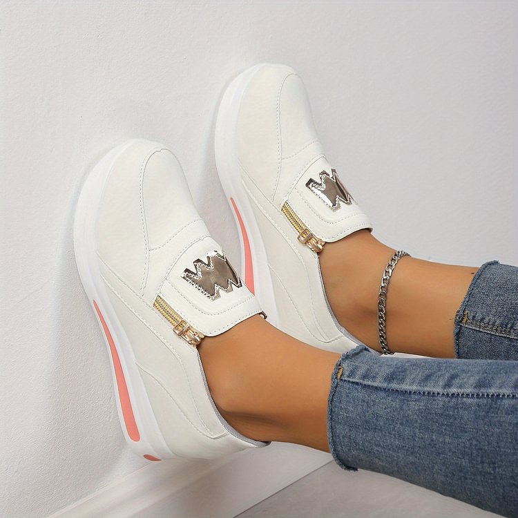 šWomen's Casual Platform Slip-on Sneakersš