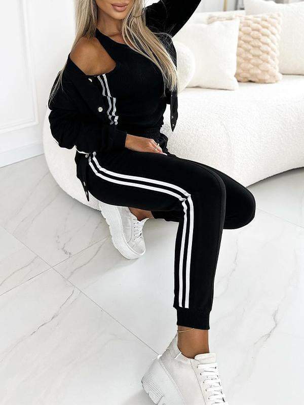 🔥Hot Sale 49% Off🔥👚Women's three-piece baseball jacket and pants set
