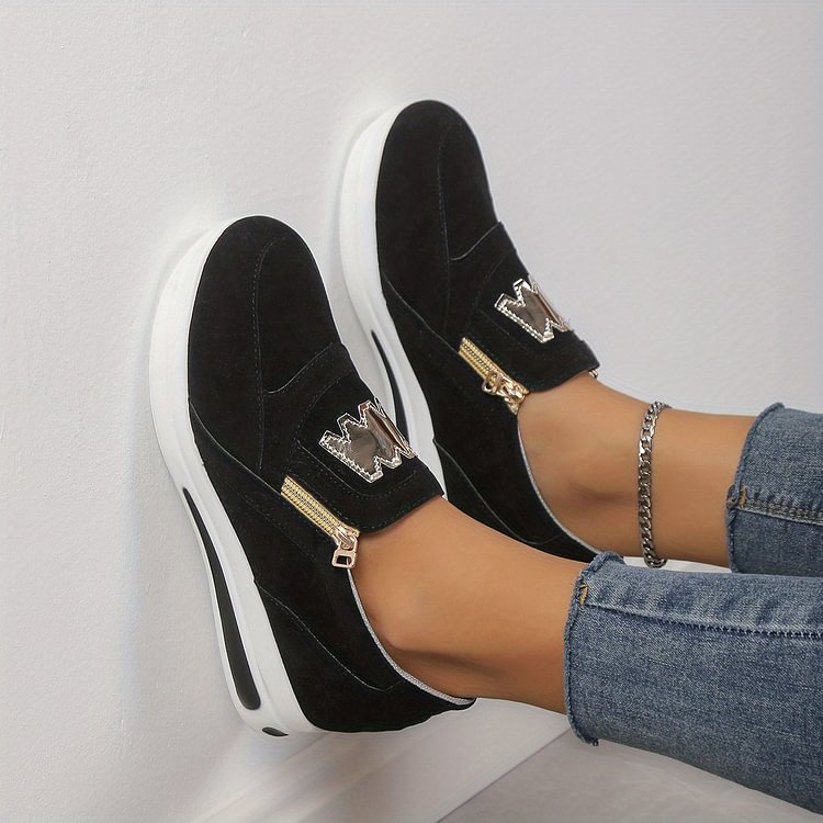 šWomen's Casual Platform Slip-on Sneakersš
