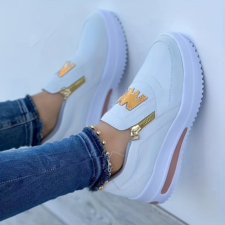 šWomen's Casual Platform Slip-on Sneakersš