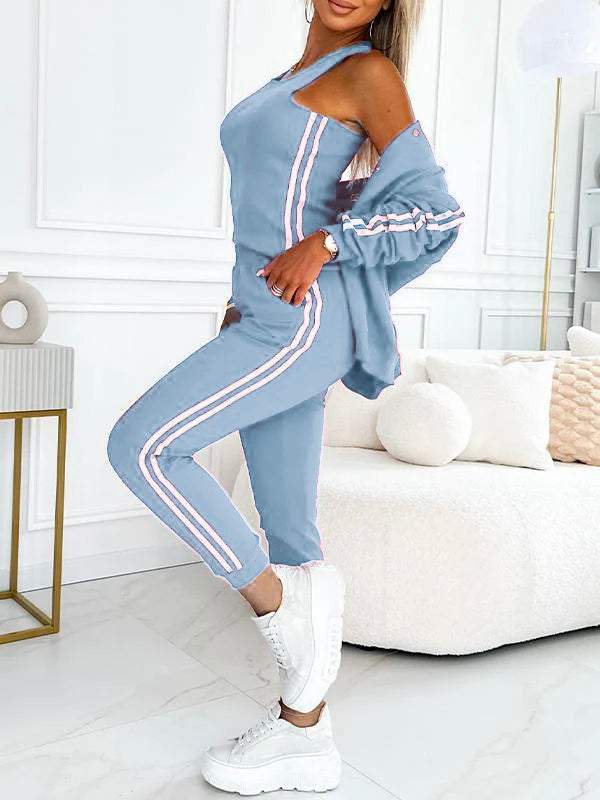 🔥Hot Sale 49% Off🔥👚Women's three-piece baseball jacket and pants set