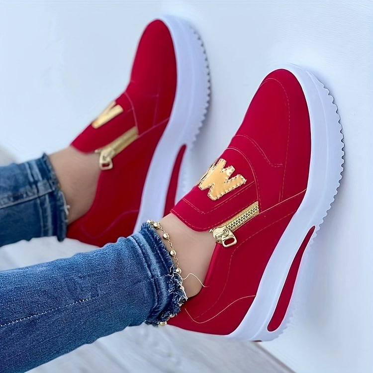 šWomen's Casual Platform Slip-on Sneakersš