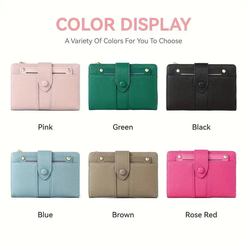 🔥Exclusive 2025 Luxury Sale✨ Women's Premium Leather Bifold Wallet (🩷Special Gift🩷Free)