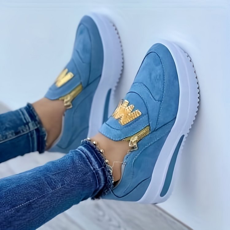 šWomen's Casual Platform Slip-on Sneakersš