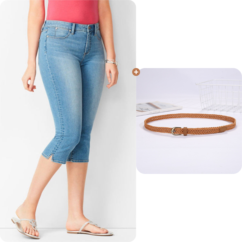 🌸 LIMITED-TIME 50% OFF! ✨Women's Stretch Denim Capri Jeans