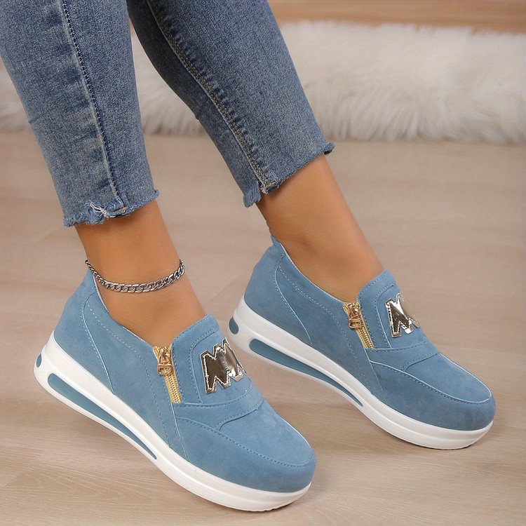 šWomen's Casual Platform Slip-on Sneakersš