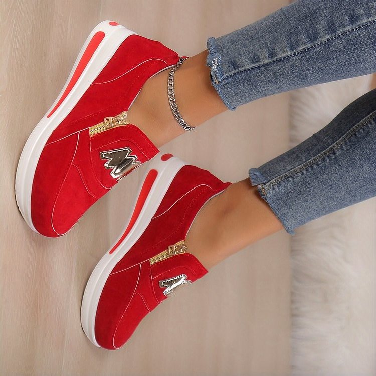 šWomen's Casual Platform Slip-on Sneakersš