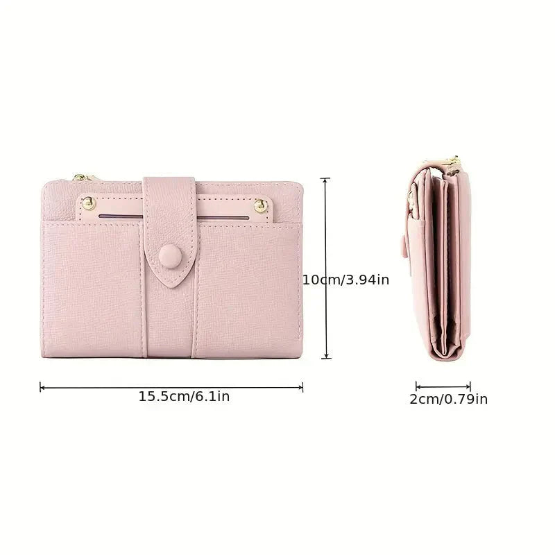 🔥Exclusive 2025 Luxury Sale✨ Women's Premium Leather Bifold Wallet (🩷Special Gift🩷Free)