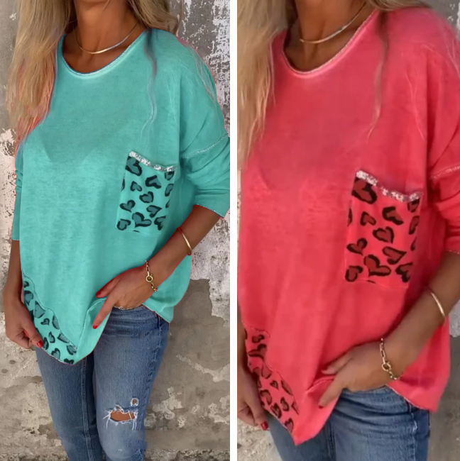 Women's Fashion Round Neck Loose Long Sleeve Top💖BUY 2 GET FREE SHIPPING