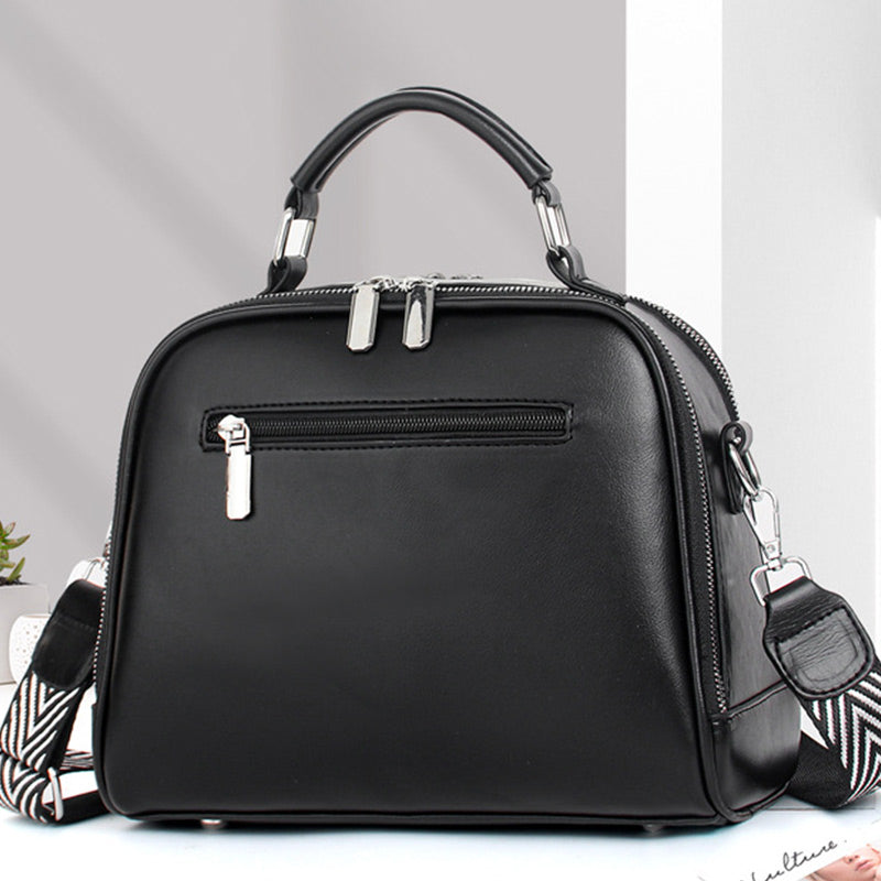 👜Light luxury soft leather multi-layered small square handbag