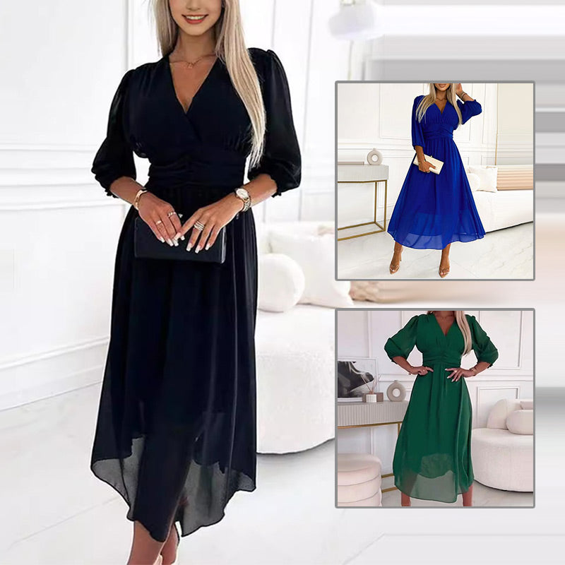 ๐2025 HOT SALE 64% off๐ Women's V-neck Lightweight Chiffon Dress
