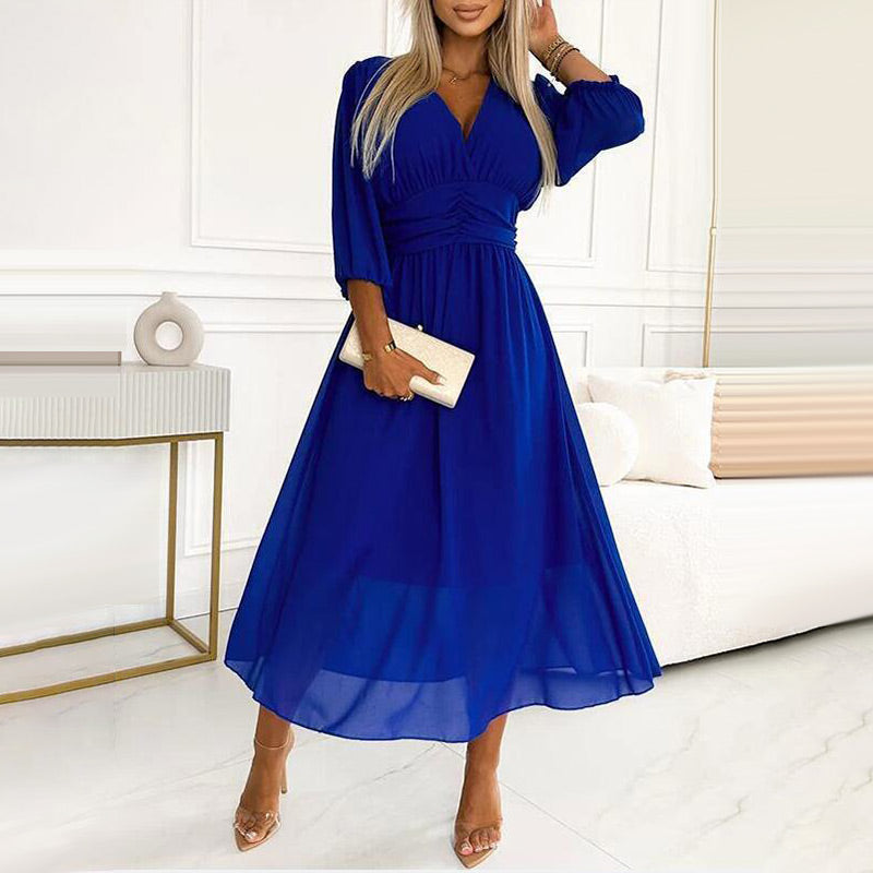 ๐2025 HOT SALE 64% off๐ Women's V-neck Lightweight Chiffon Dress