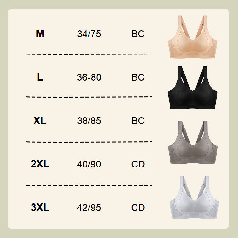 🔥Sale🏆Wire-Free Non-Marking Skin-Friendly Push-Up Bra