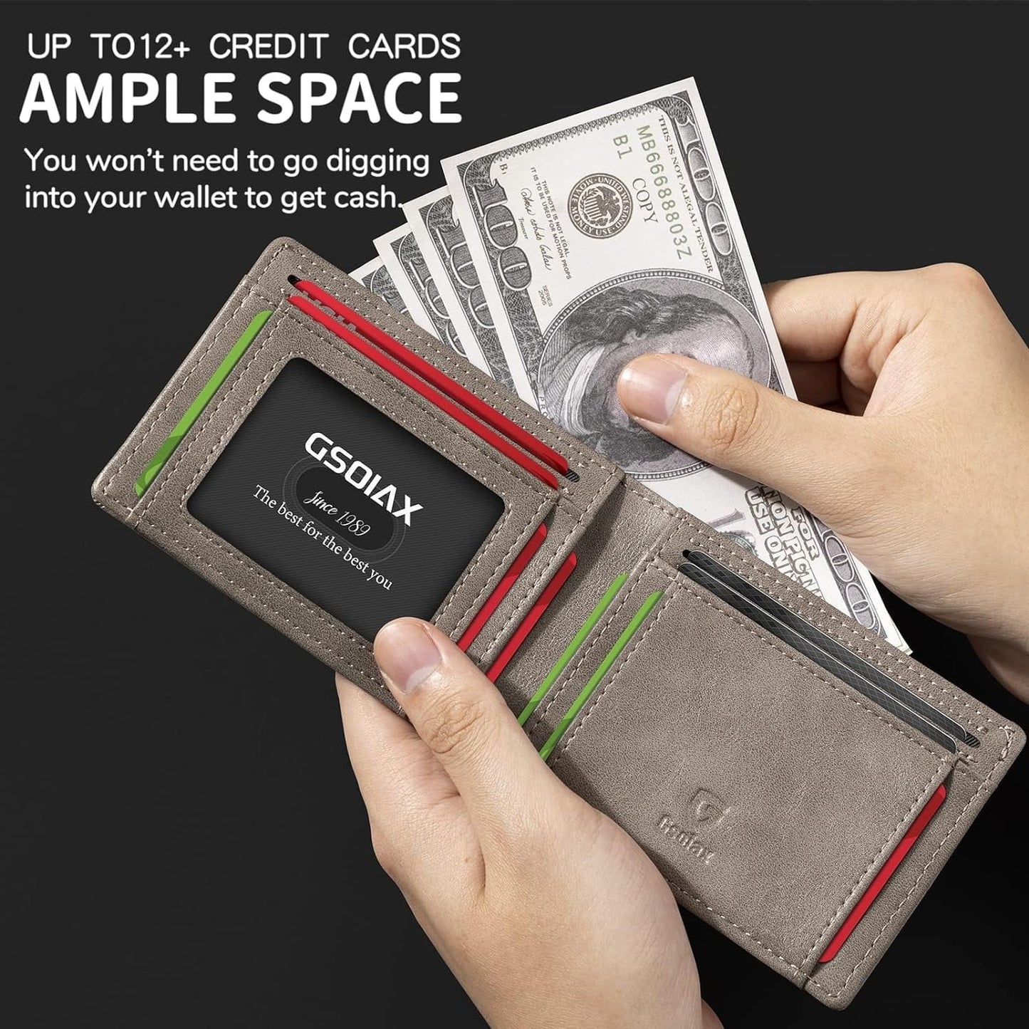 š„Hot Sale š„Mens Slim Wallet Rfid Blocking