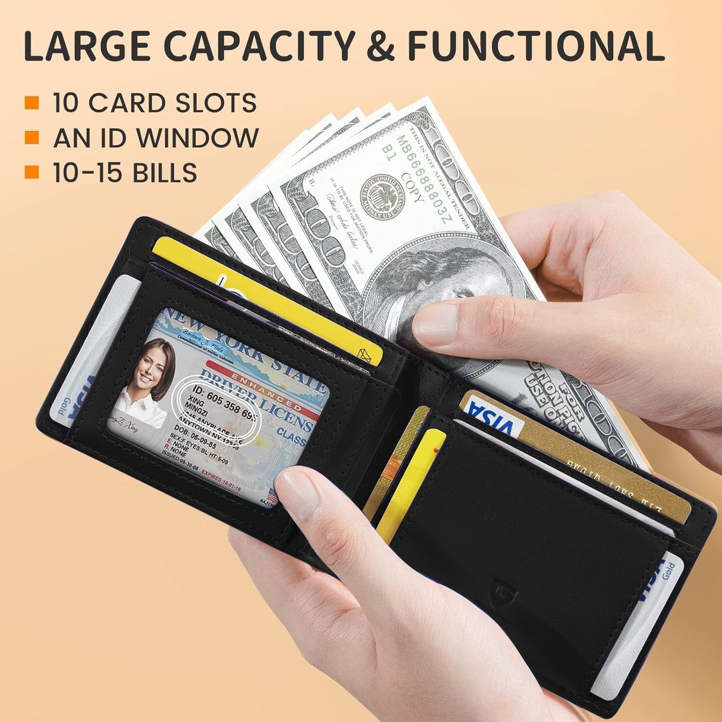 š„Hot Sale š„Mens Slim Wallet Rfid Blocking