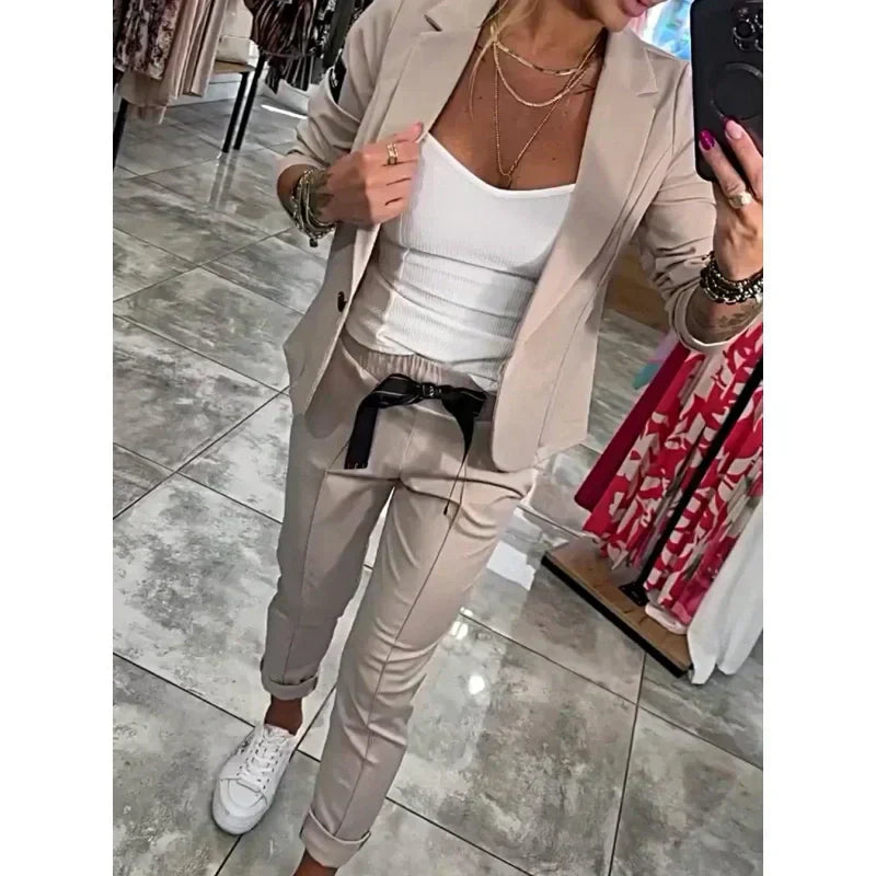 Women's Casual Suit Jacket Pants 2-Piece Set💖💖BUY 2 GET FREE SHIPPING