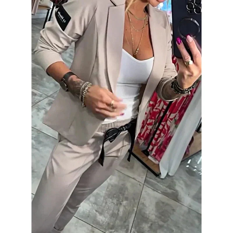 Women's Casual Suit Jacket Pants 2-Piece Set💖💖BUY 2 GET FREE SHIPPING