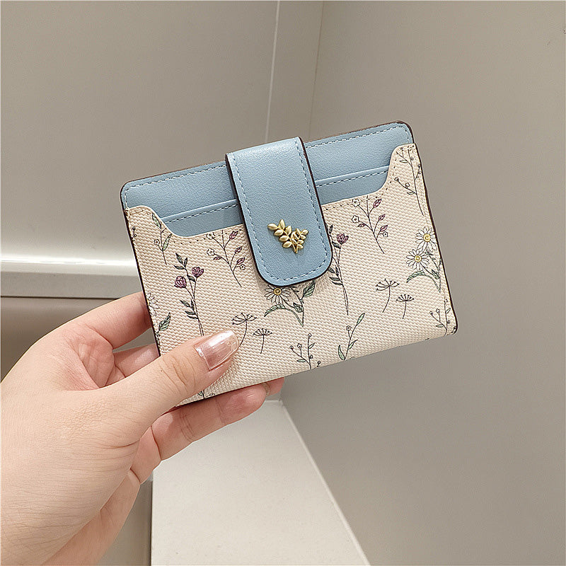🔥🖤Hot Sale:50% OFF🔥Floral Print Short Wallet for Women