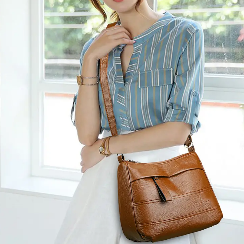 🥳New Arrival🔥Retro Large-Capacity Multilayer Shoulder Bag