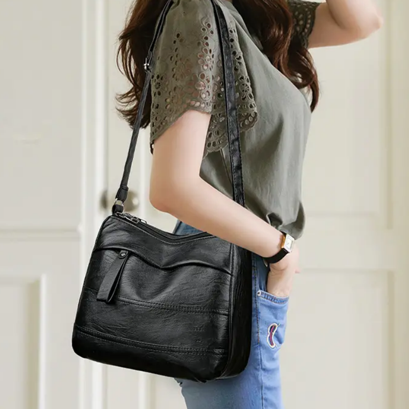 🥳New Arrival🔥Retro Large-Capacity Multilayer Shoulder Bag