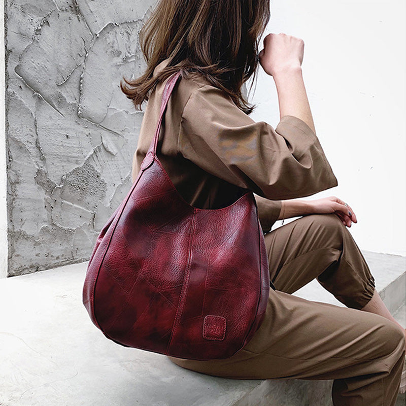 Women's Soft Leather Retro Large Capacity Shoulder Bag๐๐