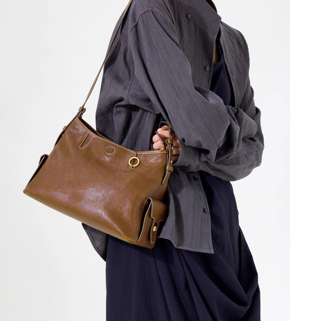 Women's Faux Leather Hobo Bag