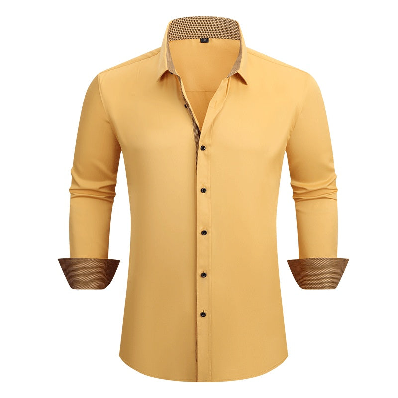 Men's Casual Business Long Sleeve Shirt