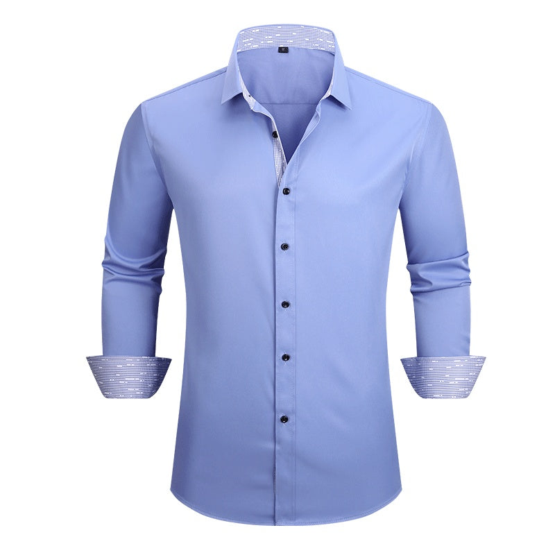 Men's Casual Business Long Sleeve Shirt