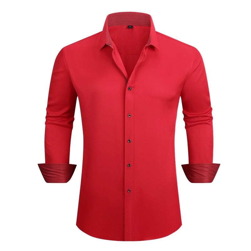 Men's Casual Business Long Sleeve Shirt