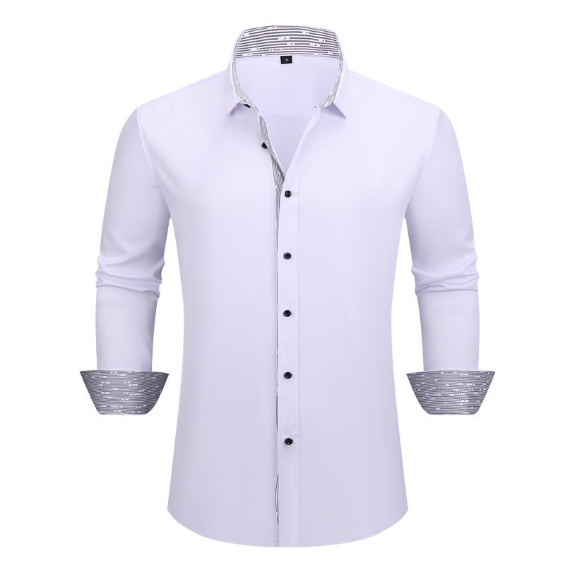 Men's Casual Business Long Sleeve Shirt