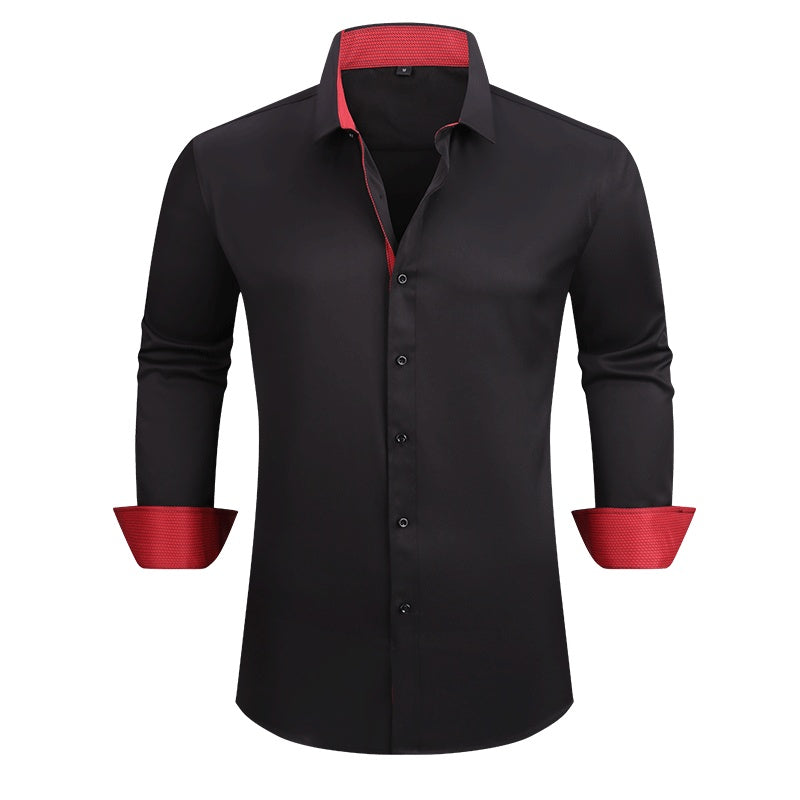 Men's Casual Business Long Sleeve Shirt