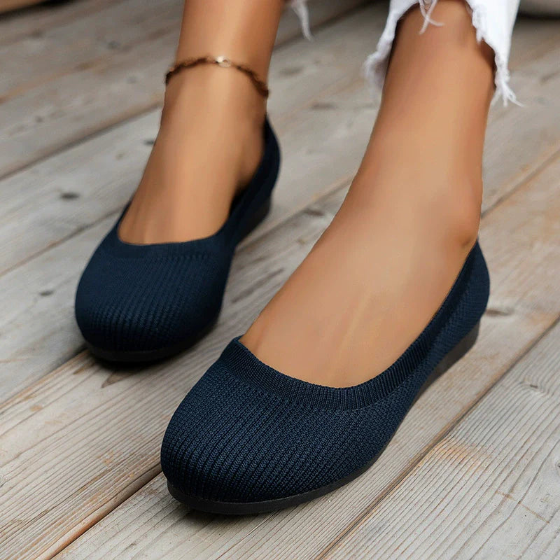 Round-Toe Flat Slip-On Women’s Shoes