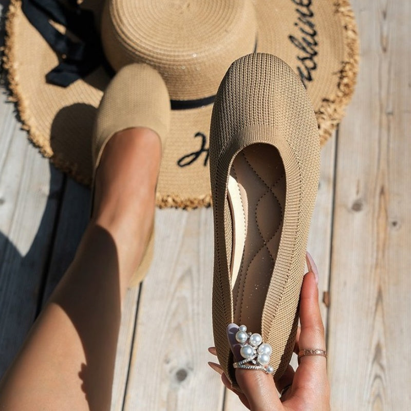 Round-Toe Flat Slip-On Women’s Shoes