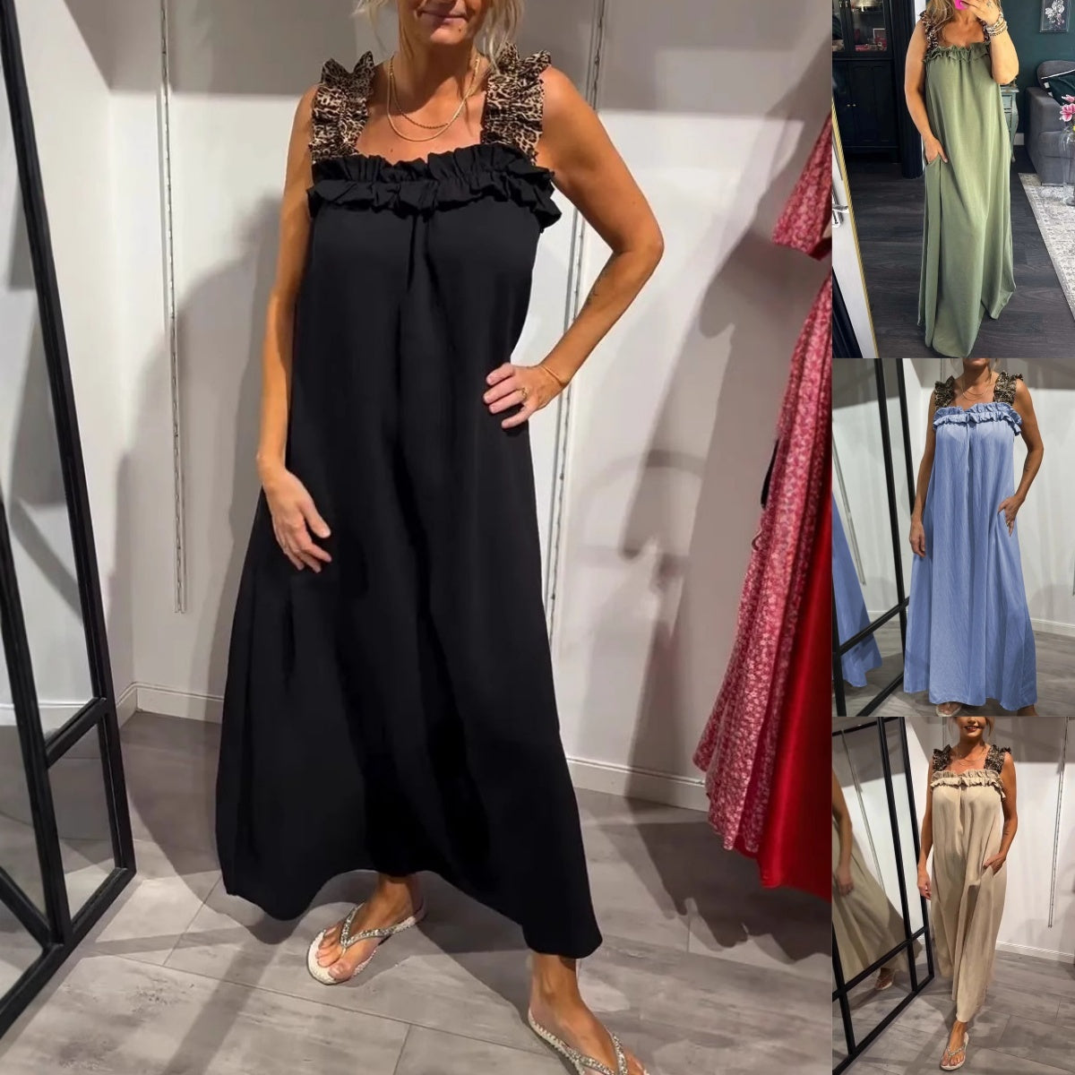 šSpring SpecialšCasual Sleeveless Maxi Dress with Pockets