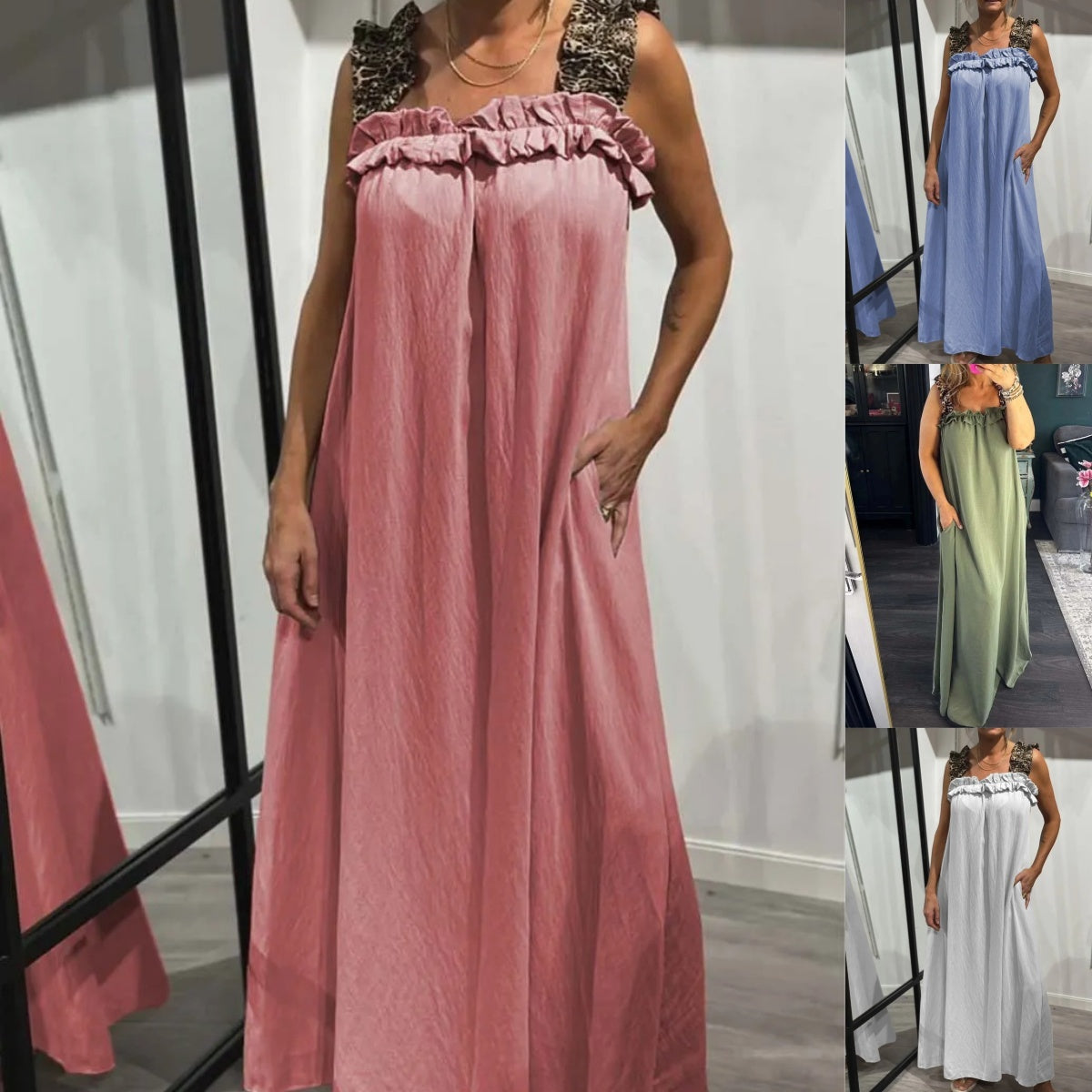 šSpring SpecialšCasual Sleeveless Maxi Dress with Pockets