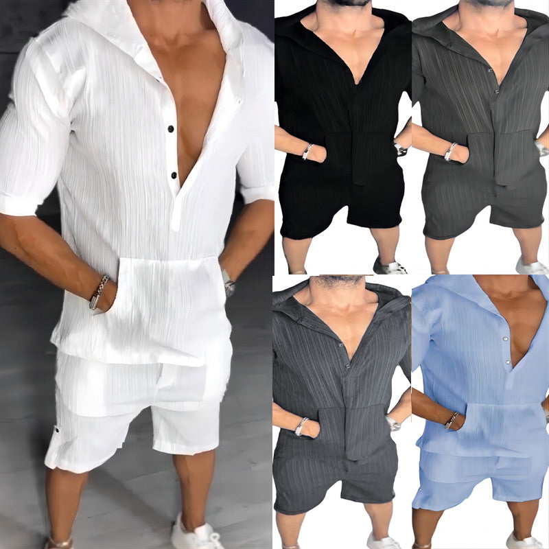 Casual Hooded Sweatshirt 2-Piece Set