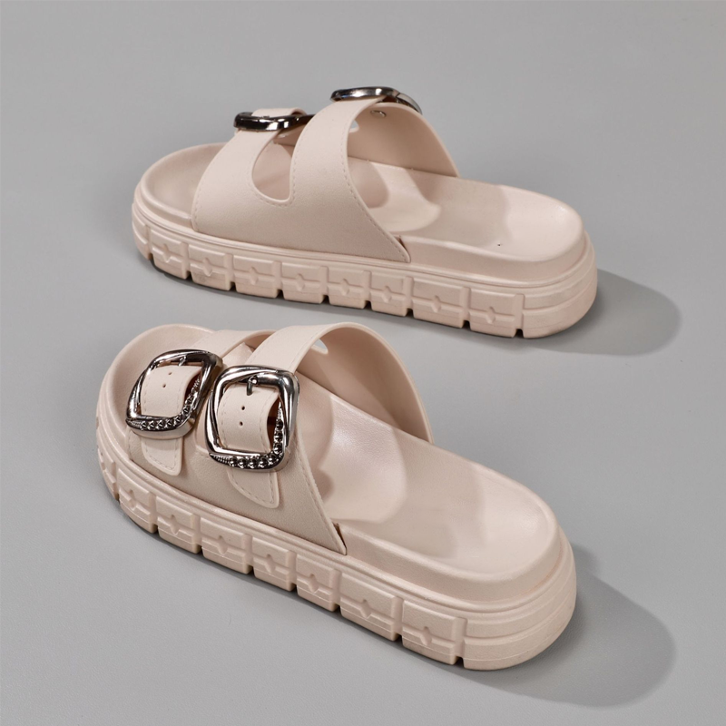 Open-Toe & Cut-out Slide Sandals