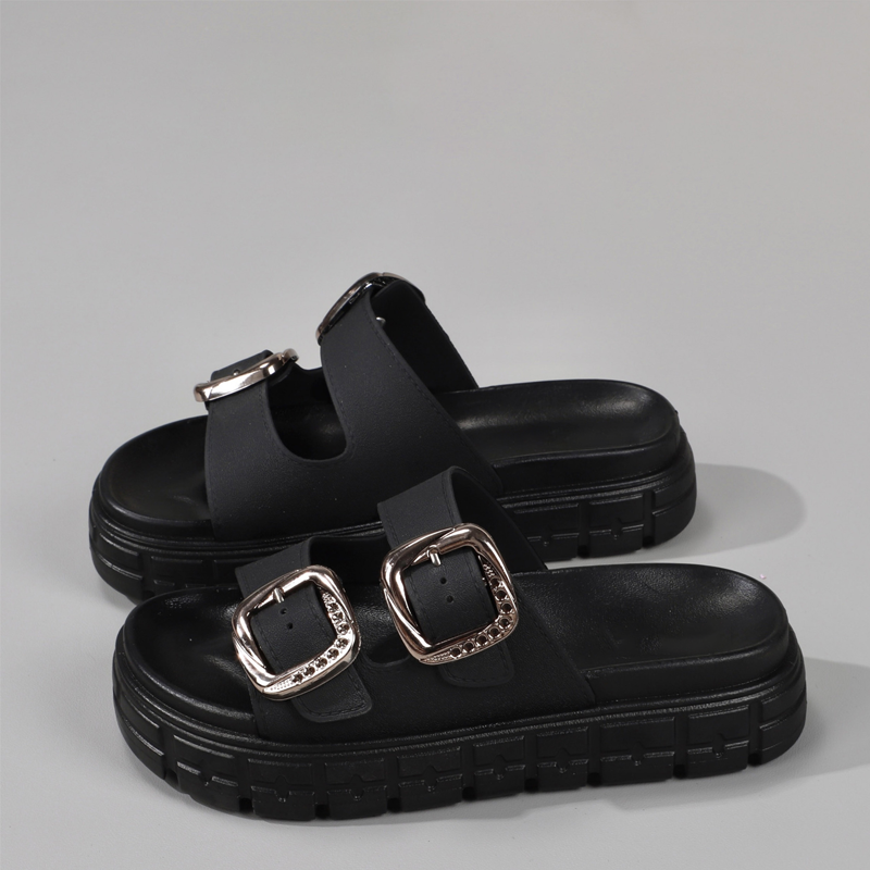 Open-Toe & Cut-out Slide Sandals