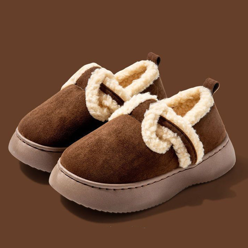 Women's Warm Closed-back Slippers