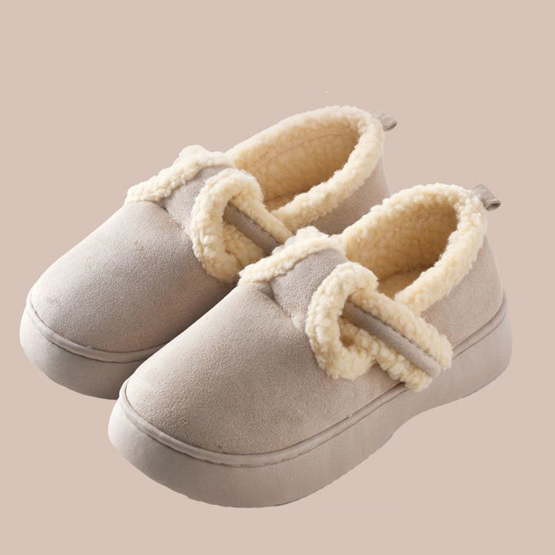 Women's Warm Closed-back Slippers