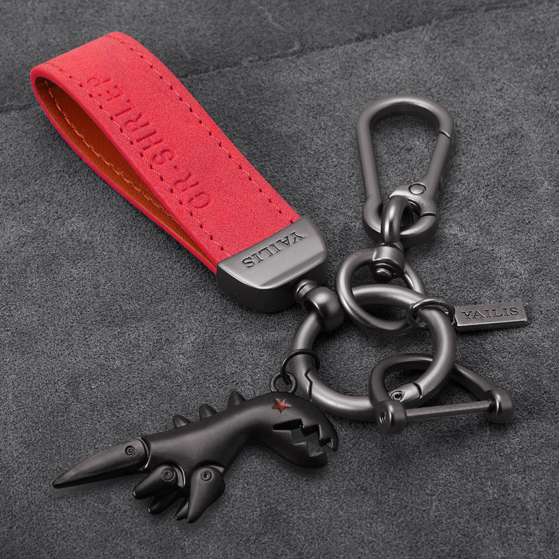 Aluminum Alloy Dinosaur Charm Paired with Suede Leather Bracelet-š„Second Item at 40% OFF