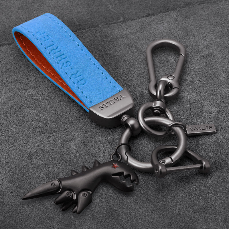 Aluminum Alloy Dinosaur Charm Paired with Suede Leather Bracelet-š„Second Item at 40% OFF