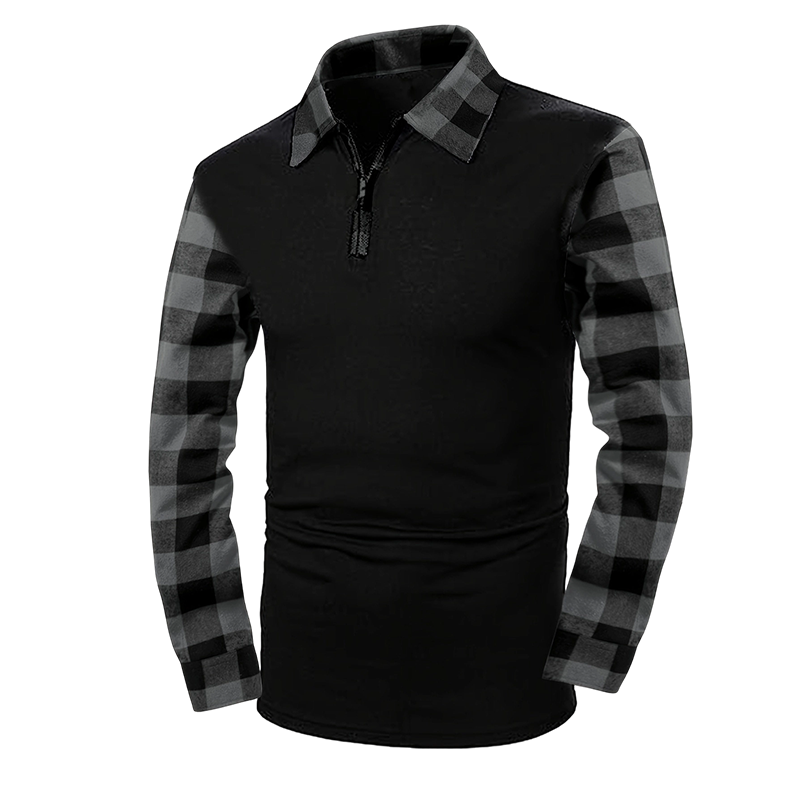 Bestseller🏆Men's Casual Long Sleeve Half-Zip Shirt
