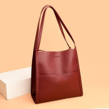 🔥HOT SALE 49% OFF - Simple solid color PU leather shoulder bag