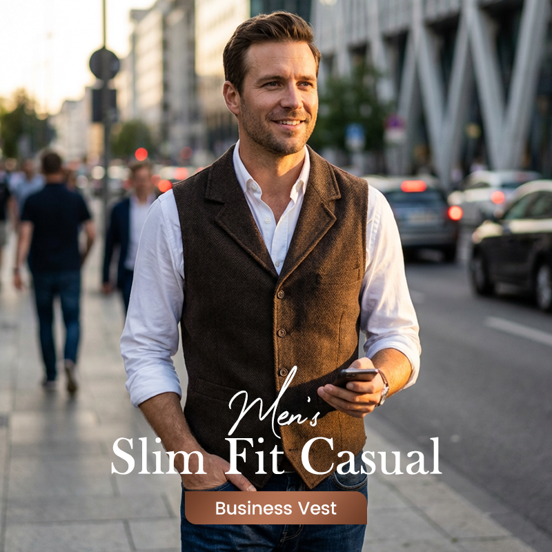 ✨🔥Hot Sale Offers-Men's Slim Fit Casual Business Vest
