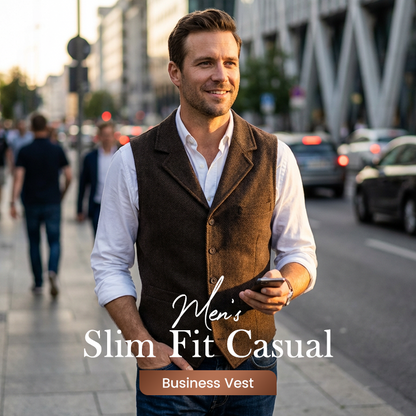 ✨🔥Hot Sale Offers-Men's Slim Fit Casual Business Vest