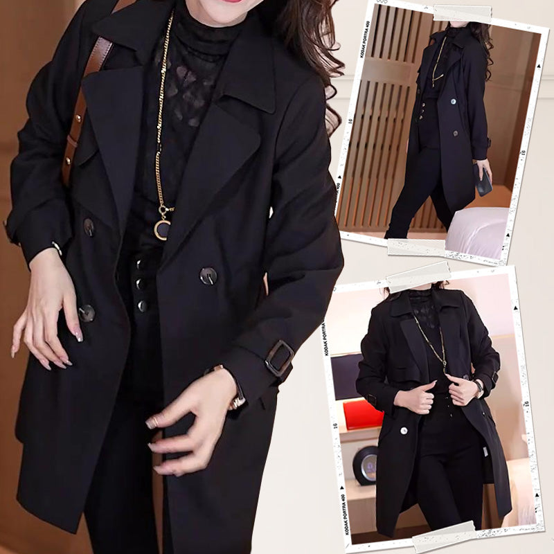 🍂End of Fall Specials🍂Comfortable Waisted Lapel Trench Coat